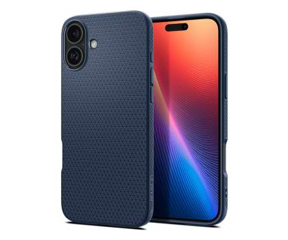 Etui do telefonów SPIGEN Liquid Air do iPhone 16 Navy Blue ACS08195